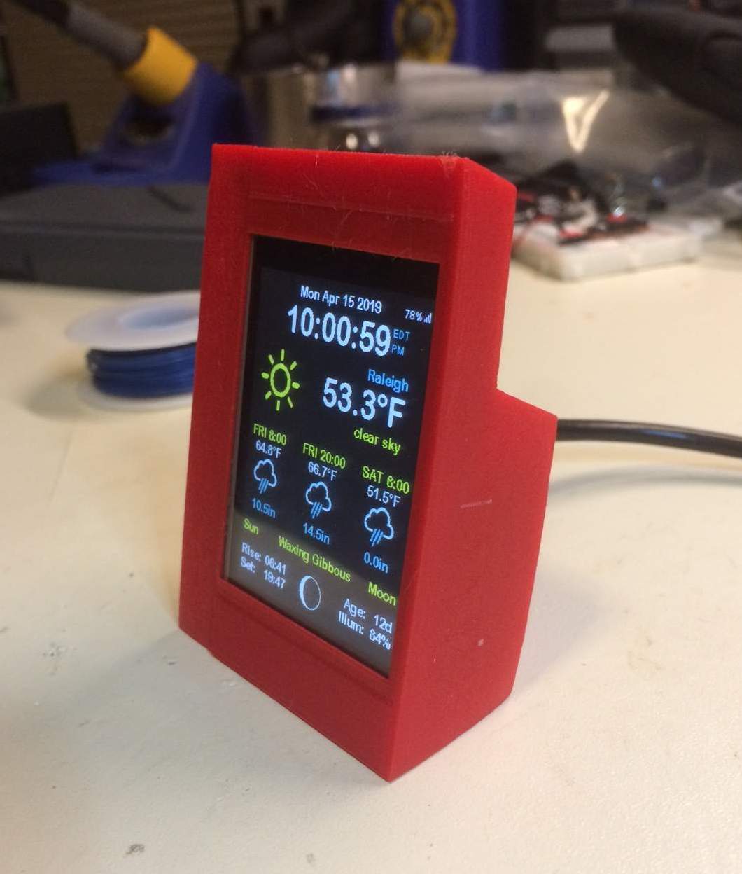 Case for Wemos D1 Mini v3 with 2.4" TFT Shield