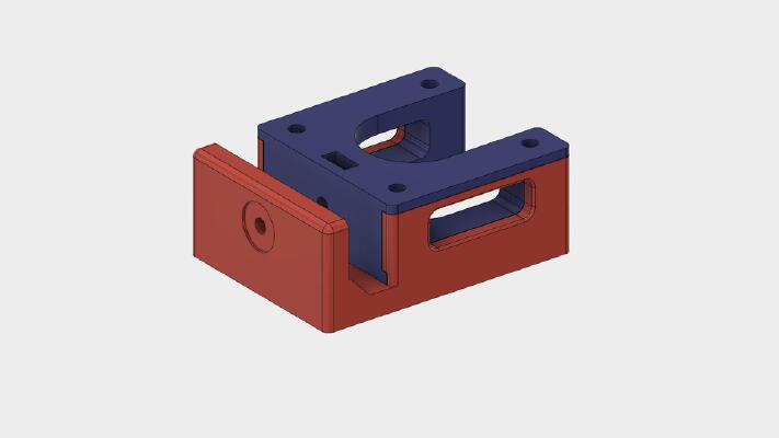 CTC Y Axis Stepper Motor Mount with belt tensioner V2 (And all Replicator clones) | 3d print model