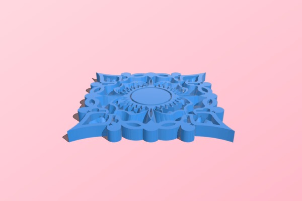 Tile _ Coaster _ Brooch... | 3d print model