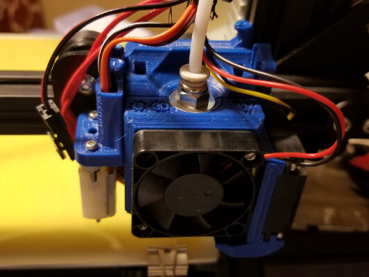 BL Touch mount remix for Chito's Heavy Duty customisable modular e3D V6 mount | 3d print model