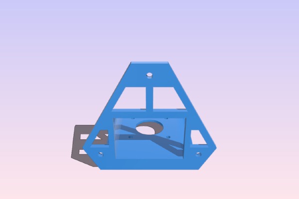Flying Extruder Support for DELTA | 3d print model