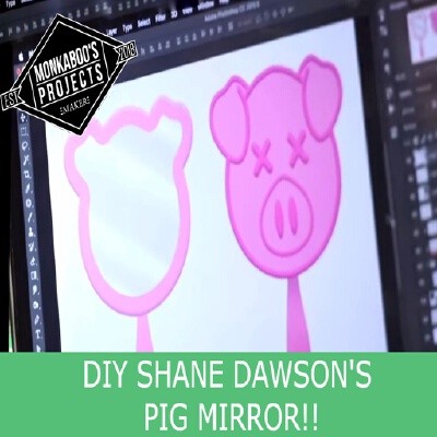 SHANE DAWSON's PIG MIRROR | 3d print model