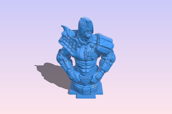 Judge Dredd bust – superman | 3d print model