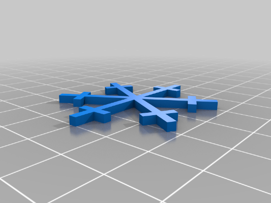 BlocksCAD Snowflake Activity & Challenge | 3d print model