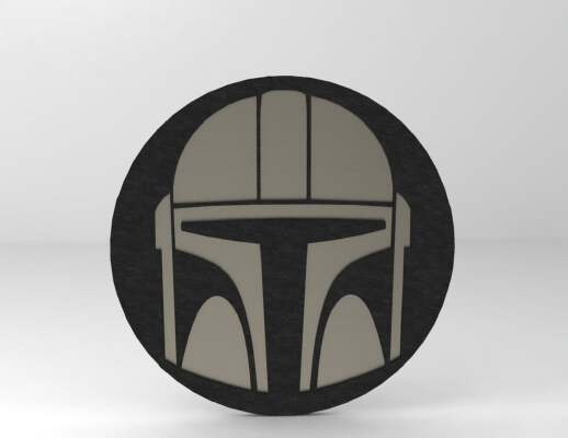 Star Wars Mando Coaster | 3d print model
