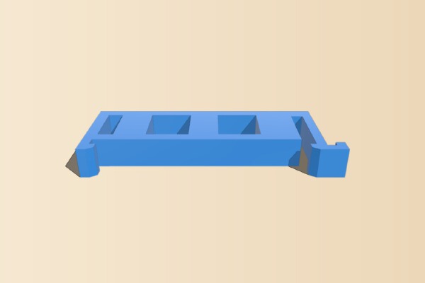 din rail mount _ pcb holder | 3d print model