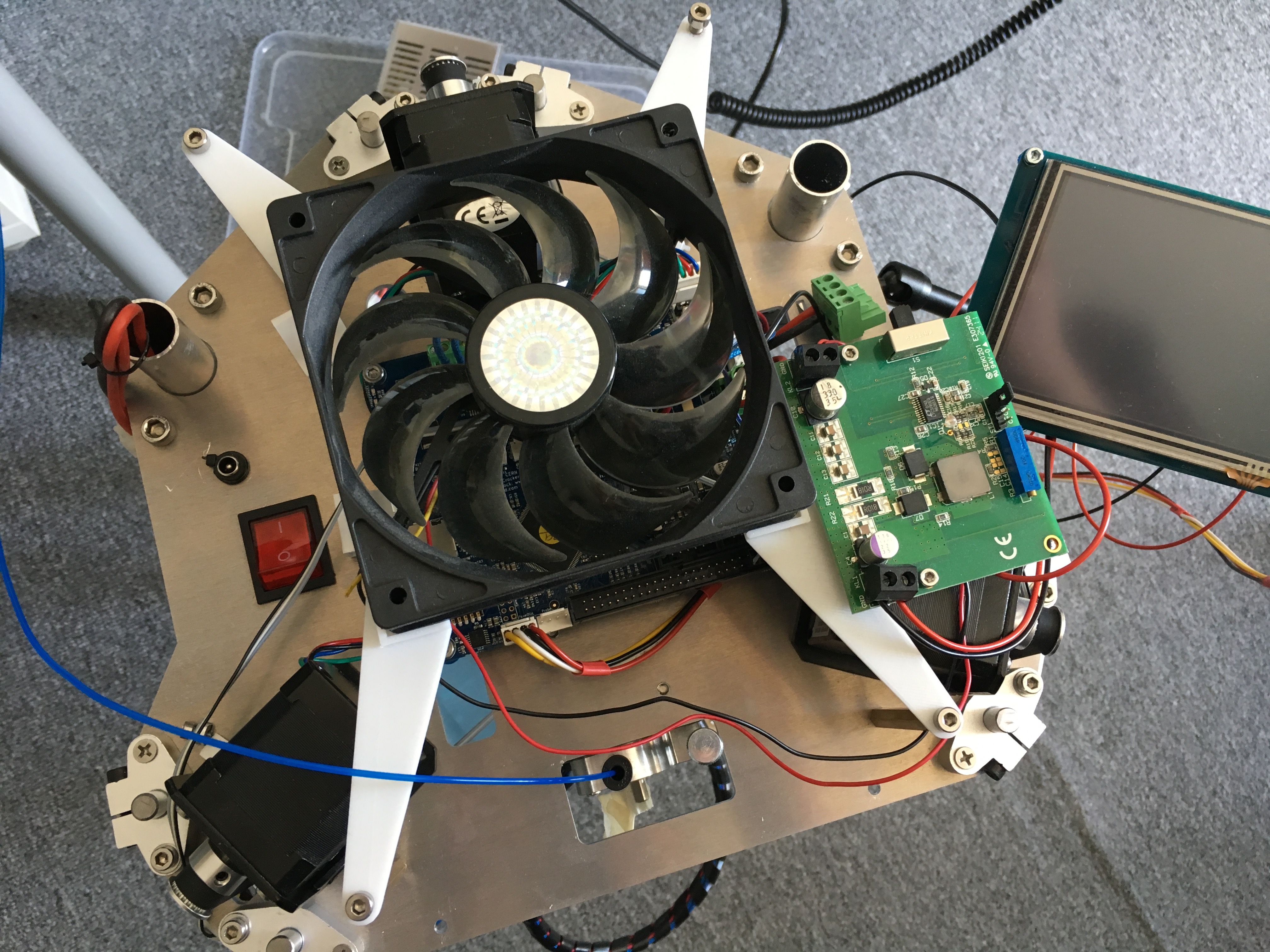 Top Fan Mount for 3KU Delta Printer