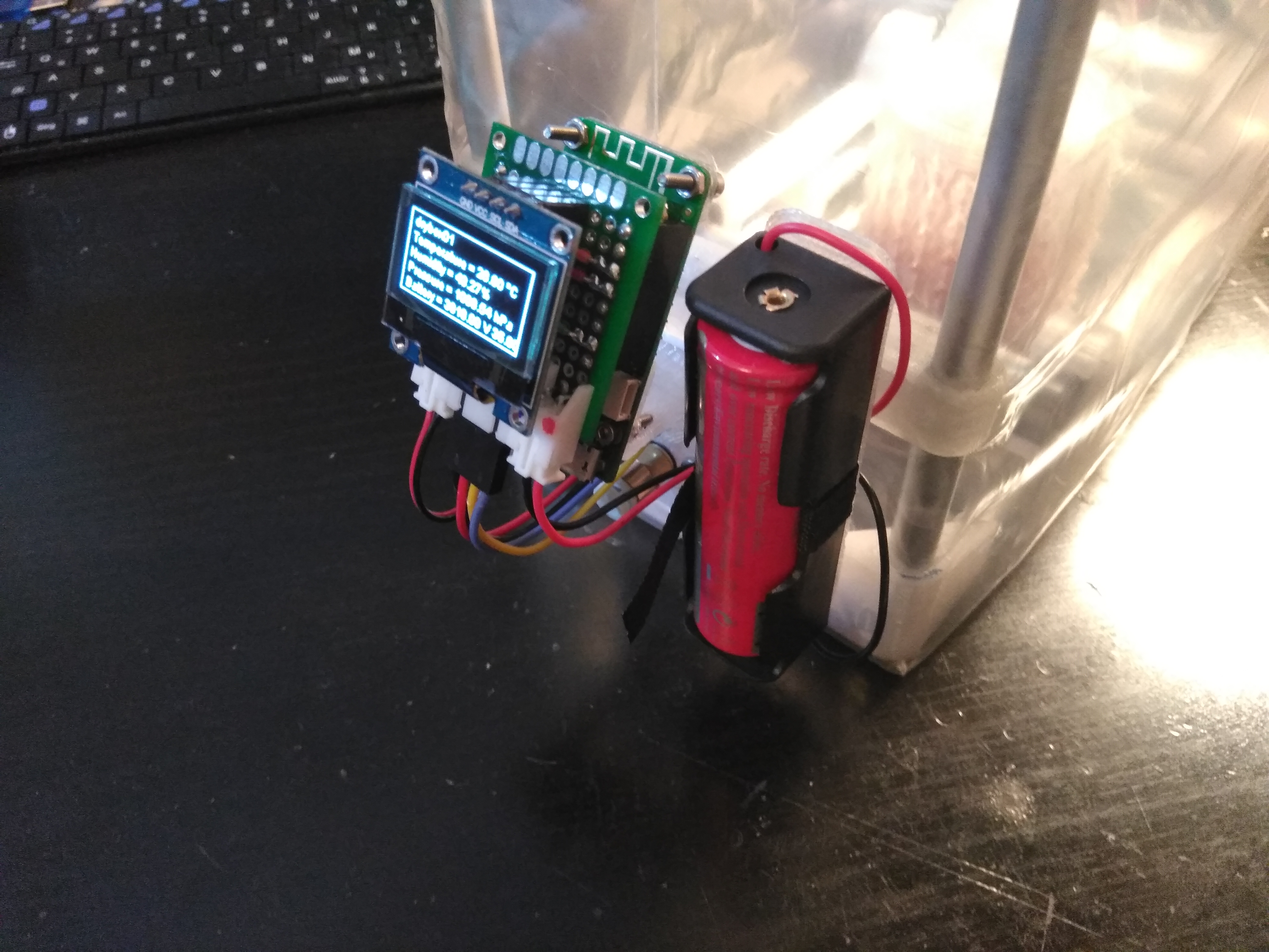 WeMos_Lolin D1 Mini Mount for Drybox + script for BME280 Files to