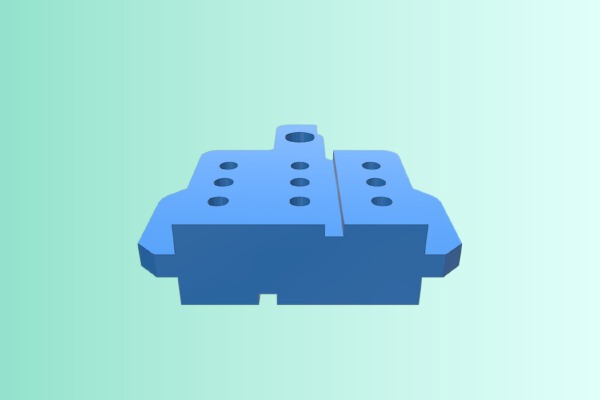 Shimano road bike disc brake bleed block (openscad) | 3d print model