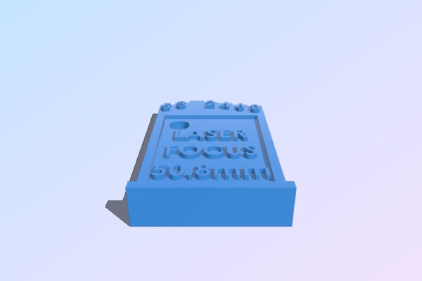 K40 Laser focus gauge | 3d print model