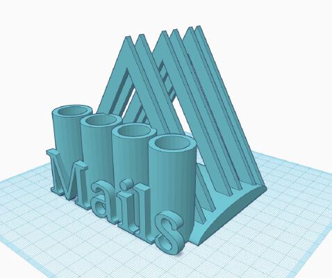 Mails _ Letter and Pencil Holder | 3d print model