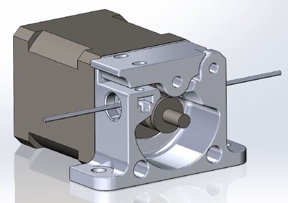 Compact Bowden Extruder for Leapfrog Creatr Dual 3D Printer Conversion | 3d print model