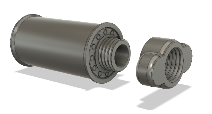 Ender 3 Bearing Roll Holder (100% printed, no extra parts required) | 3d print model