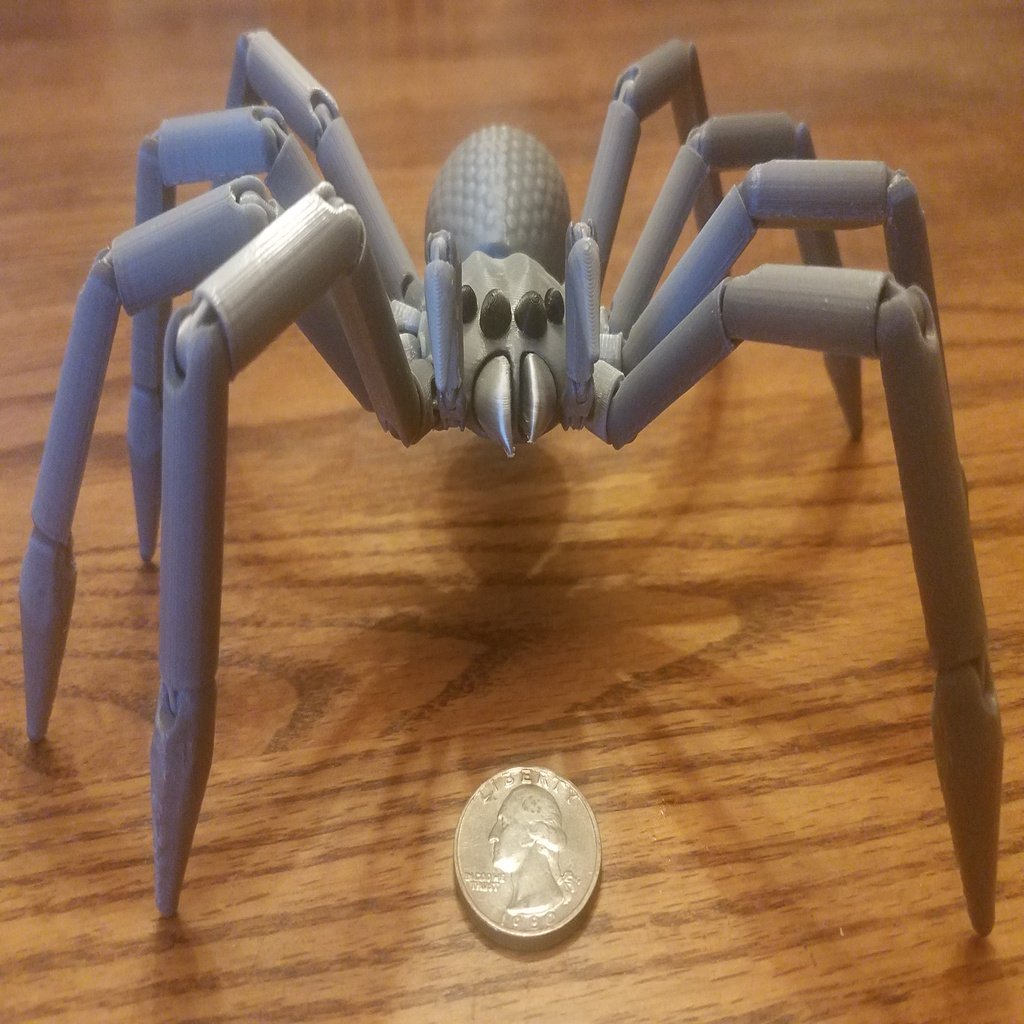 Articulated tarantula spider