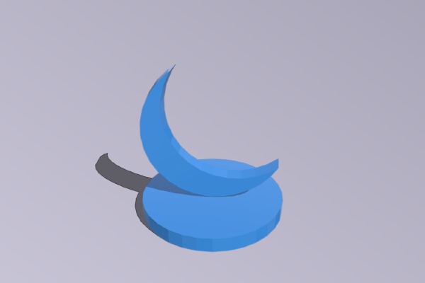Crescent Moon | 3d print model