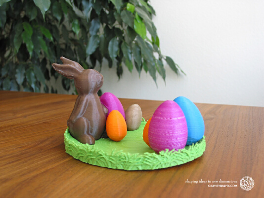 Easternest with Easter Bunny and Eggs | 3d print model