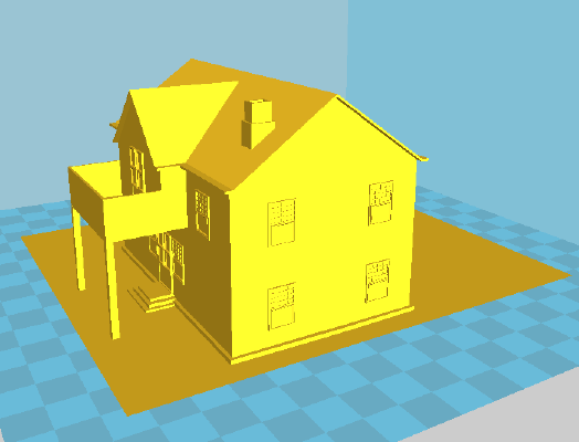 Simple house design | 3d print model