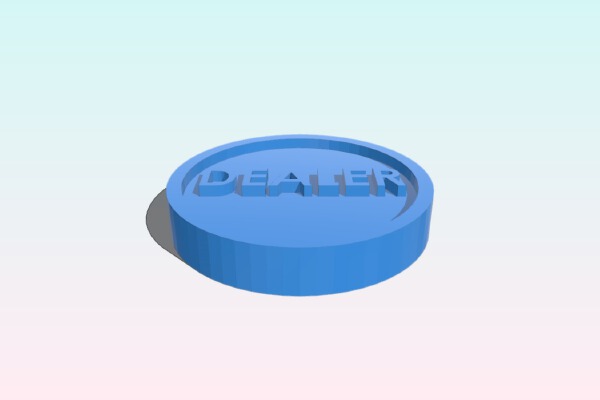 Chip Poker Dealer Game | 3d print model
