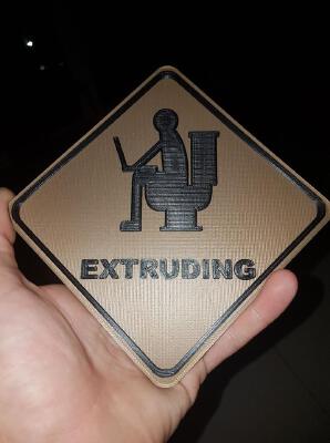 water closet sign | 3d print model