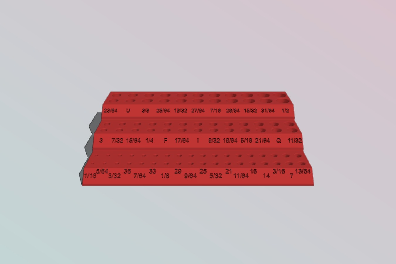 Imperial Drill Bit Organizer + Tap sizes