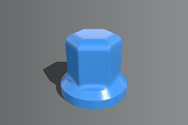 Bmw E30 - front strut pin nut cap | 3d print model