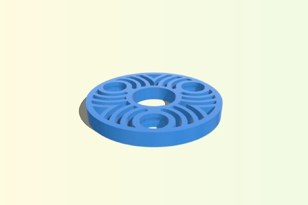 1_2" Ball Bearing Fidget Spinner - Wingnut2k #7 | 3d print model