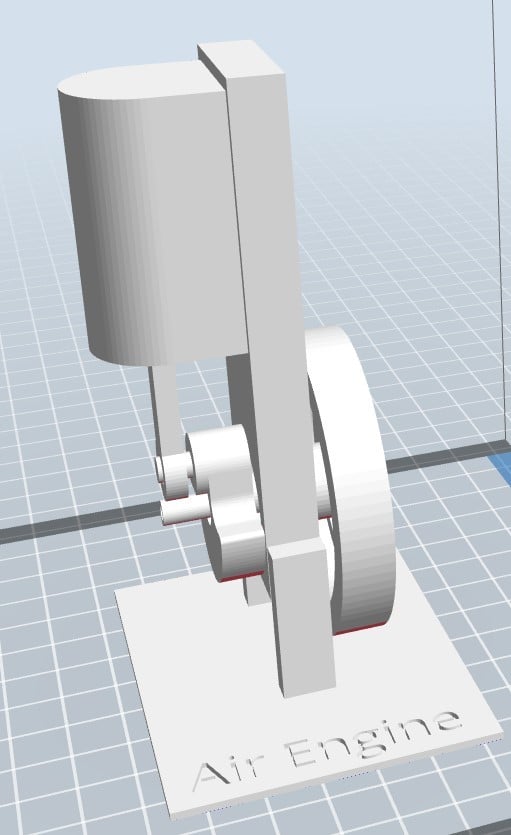 Working Air Engine (can work with bike pump)