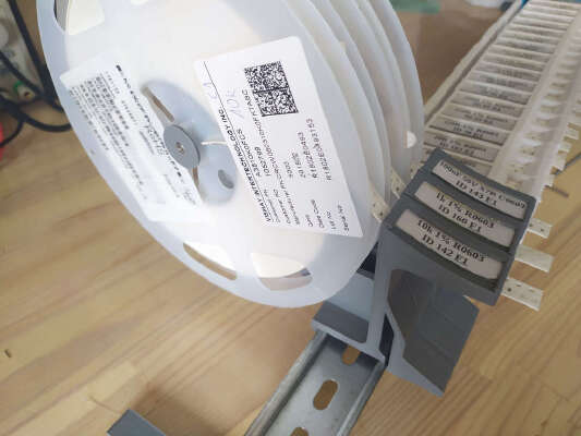 SMD component reel holder DIN | 3d print model