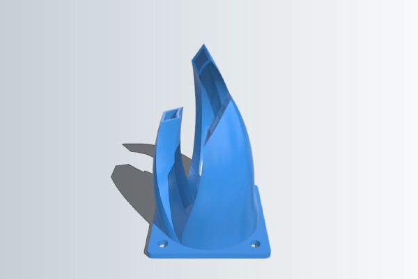 Printrbot Simple Metal Tentacle Fan Shroud | 3d print model
