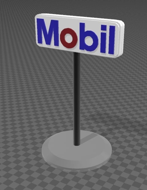 Gas station sign