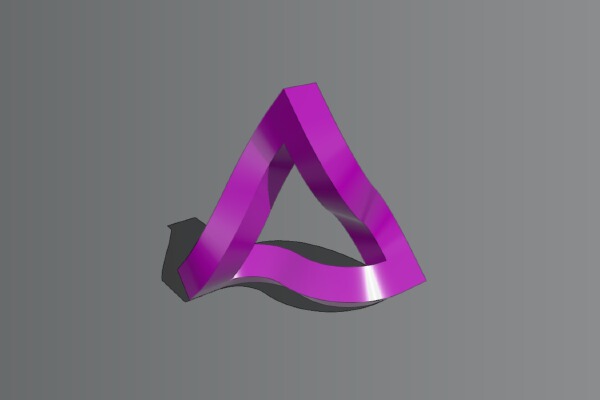 MC Escher Impossible triangle | 3d print model