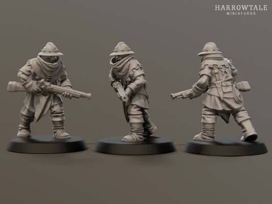 Militia Handgunner | 3d print model