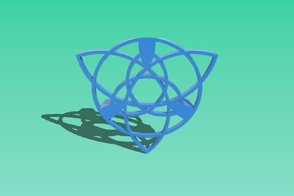 Celtic: Ikosaglod Lamp Tile | 3d print model