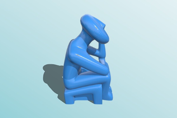 Ancient Thinker Abstract | 3d print model