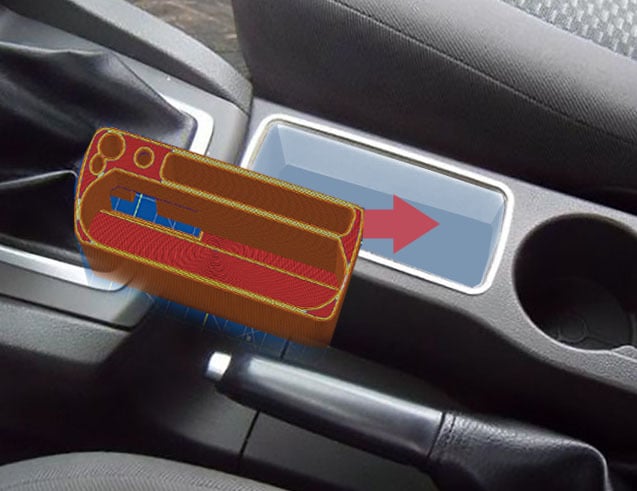 infill for FORD FOCUS MK2 CENTER CONSOLE STORAGE