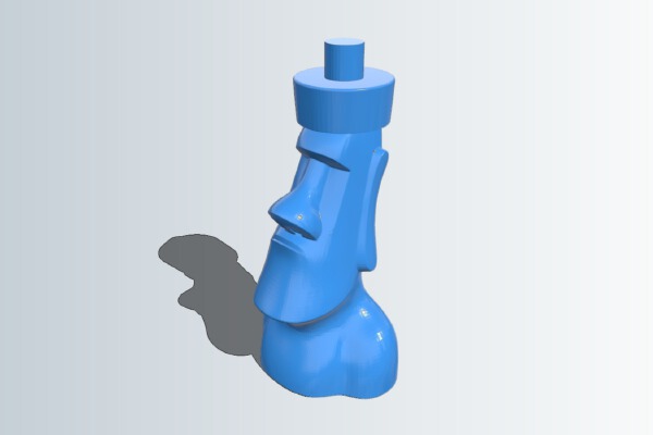 Moai chess – moai queen | 3d print model