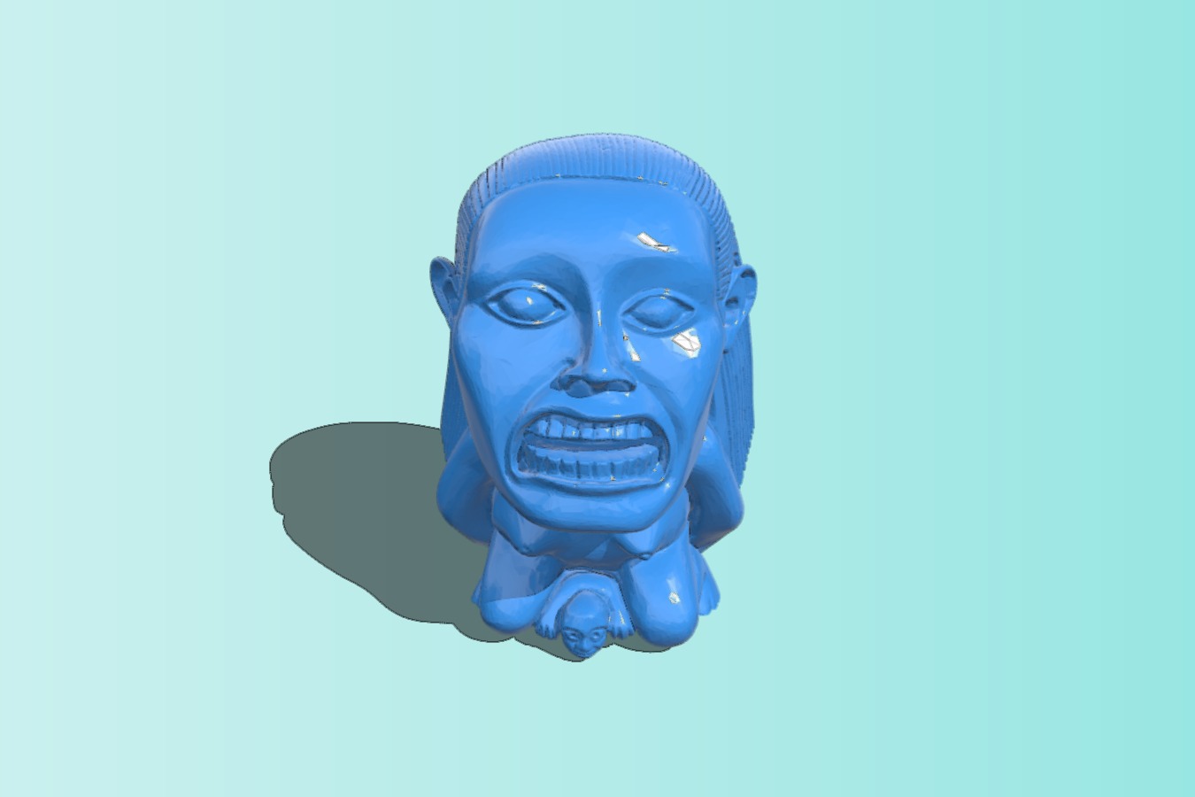 Chachapoyan Fertility Idol - Polygon Reduction
