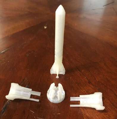 Fin Stabilized Potato Gun Sabot Round | 3d print model