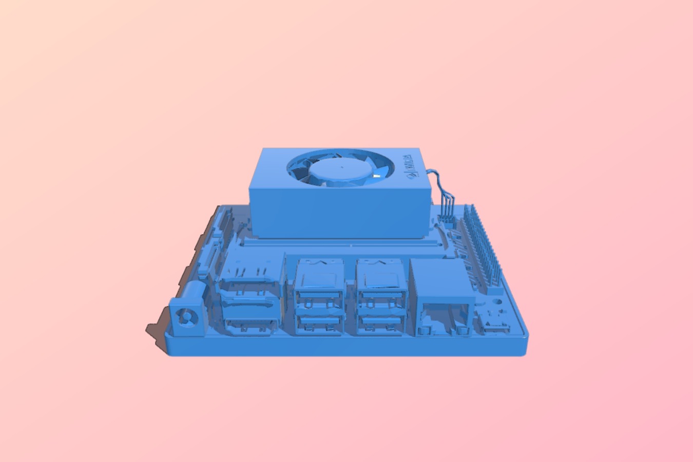 nVidia Jetson Xavier NX 3D model