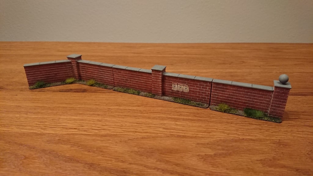 Brick Walls - 28 mm wargaming terrain