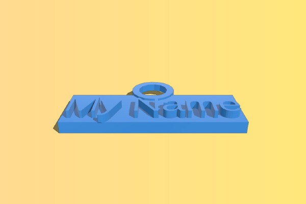 Name tag Keychain | 3d print model