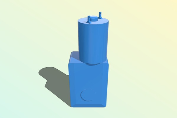 High Torque Turbo Geared Motor Model | 3d print model