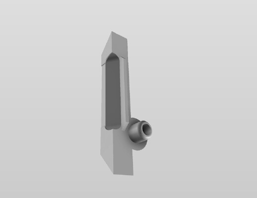 Artillery Sidewinder X1 Extruder Ribbon Cable Strain Relief and Filament Guide | 3d print model