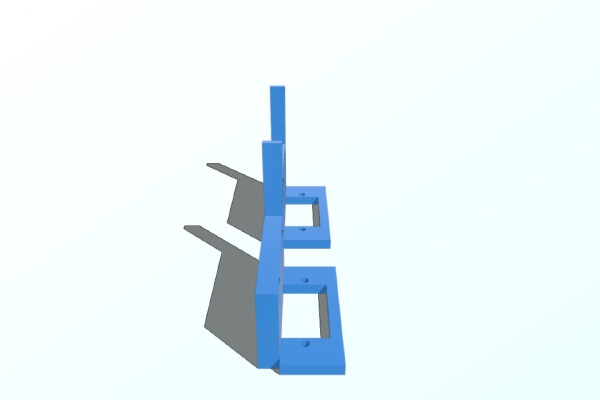 9g Servo Arm - Dual Servo Base | 3d print model