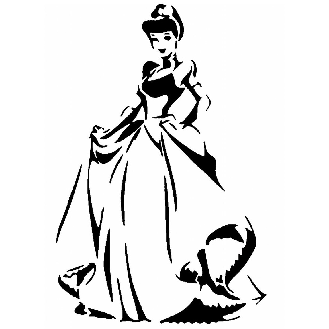 Cinderella stencil