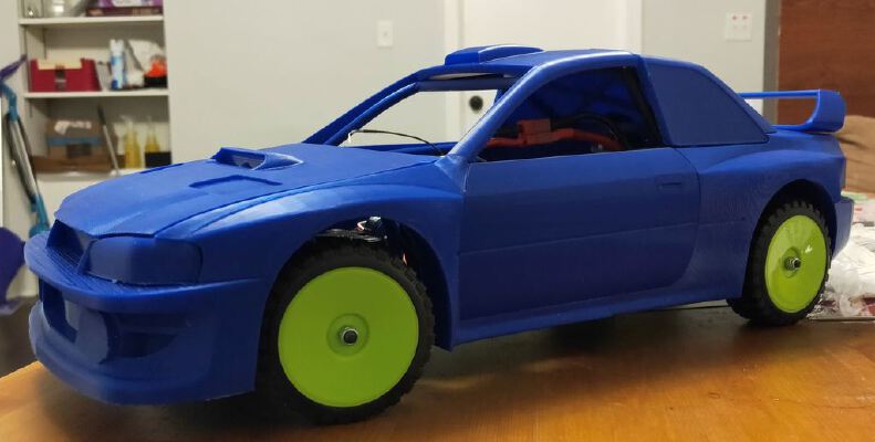 1_10 rc touring_rally car body subaru wrc 1999 | 3d print model