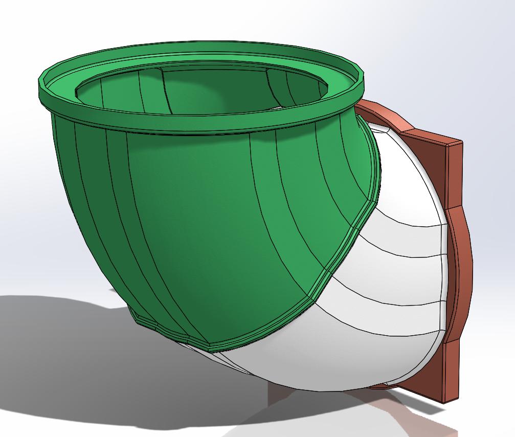 120X120 x90° X45° FILTER_FAN HOLDER DUCT