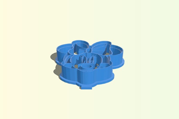 Minnie Mouse Cookie Cutter | 3d print model