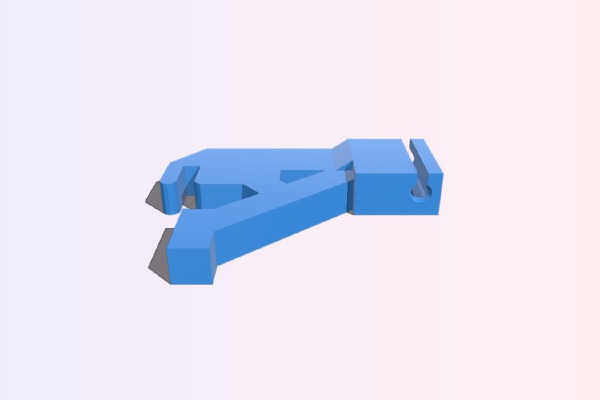 Revised Filament Tube Holder for M200 | 3d print model