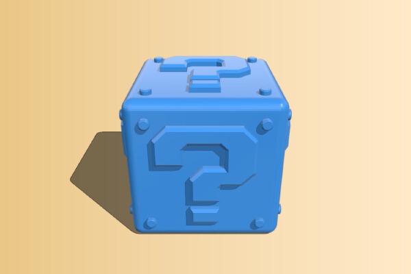 Mario Bros cube coin | 3d print model